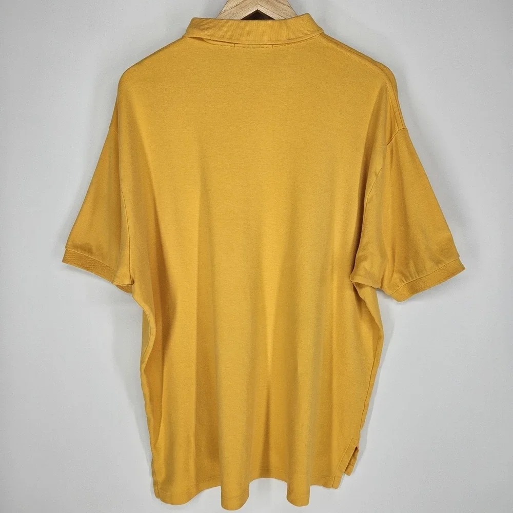 Polo‎ Ralph Lauren Yellow Polo Shirt XL X-Large Preppy Stretch